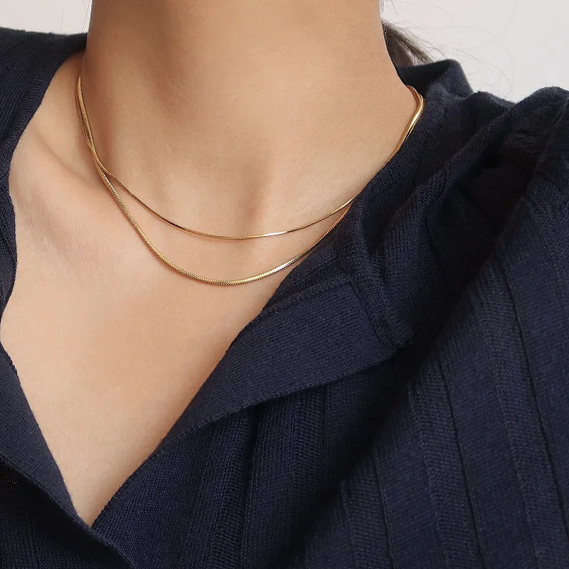 The Luxe Gleam Necklace – Effortless Sophistication